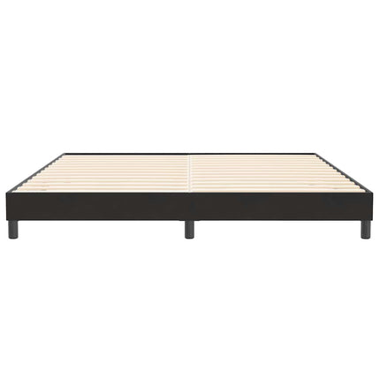 kontinentalseng uden madras 200x210 cm fløjl sort