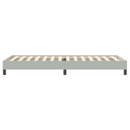 kontinentalseng uden madras 80x220 cm fløjl lysegrå