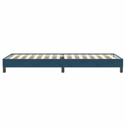 kontinentalseng uden madras 80x220 cm fløjl mørkeblå