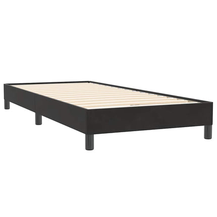 kontinentalseng uden madras 100x220 cm fløjl sort