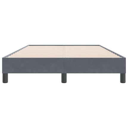 kontinentalseng uden madras 120x220 cm fløjl mørkegrå