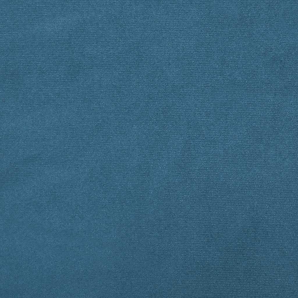 kontinentalseng uden madras 200x220 cm fløjl mørkeblå