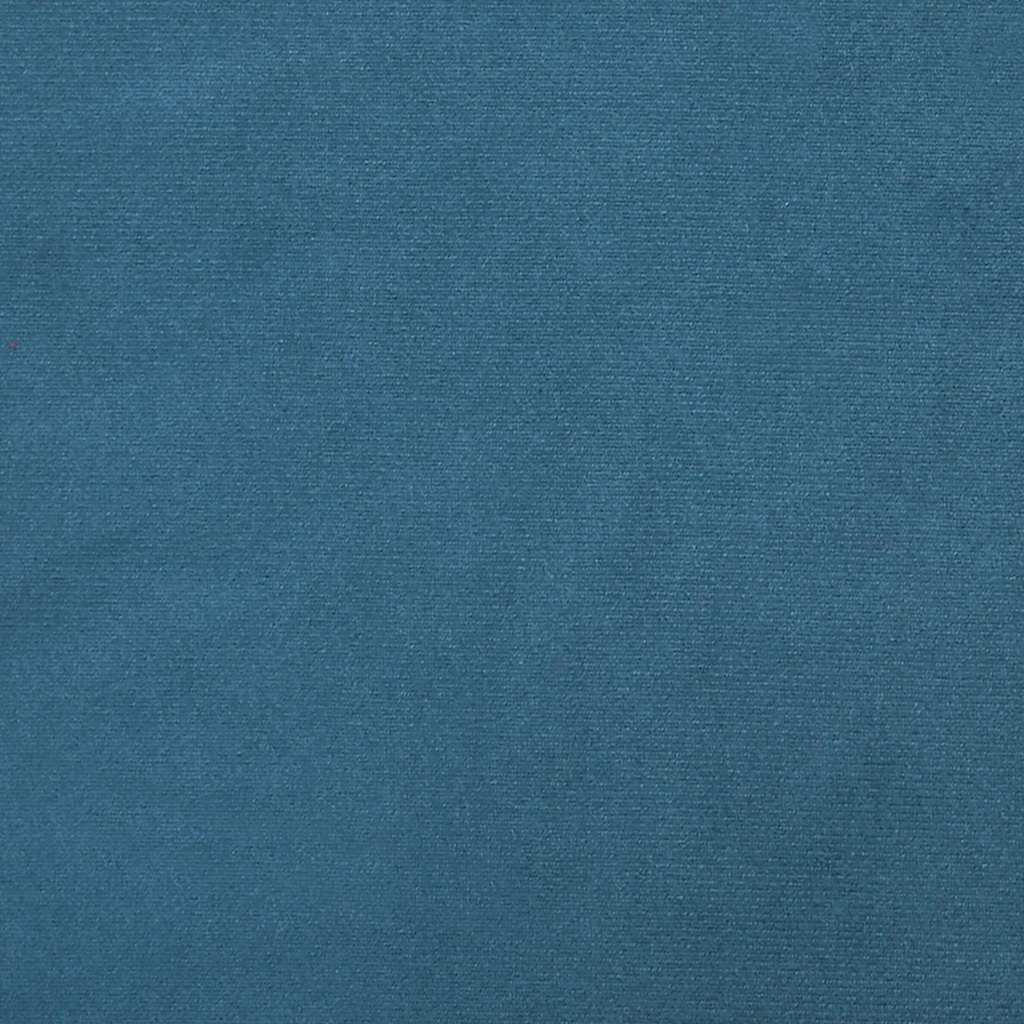kontinentalseng med madras mørkeblå 80x220 cm fløjl