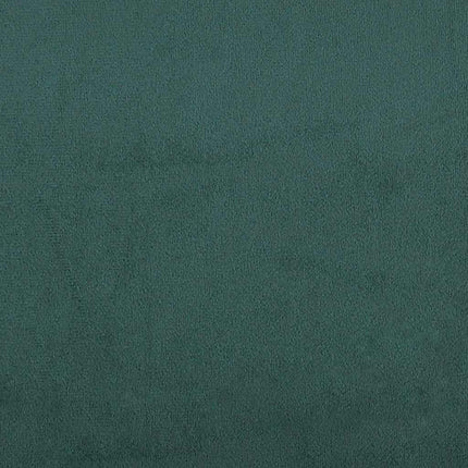 kontinentalseng med madras 180x220 cm fløjl mørkegrøn