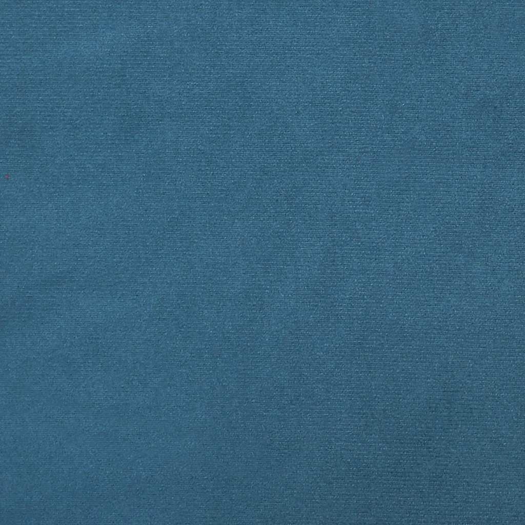 kontinentalseng med madras mørkeblå 80x220 cm fløjl