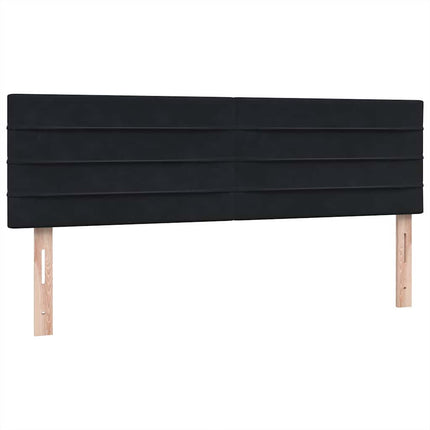 kontinentalseng med madras 160x210 cm fløjl sort