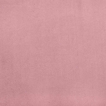 kontinentalseng med madras lyserød 90x210 cm fløjl