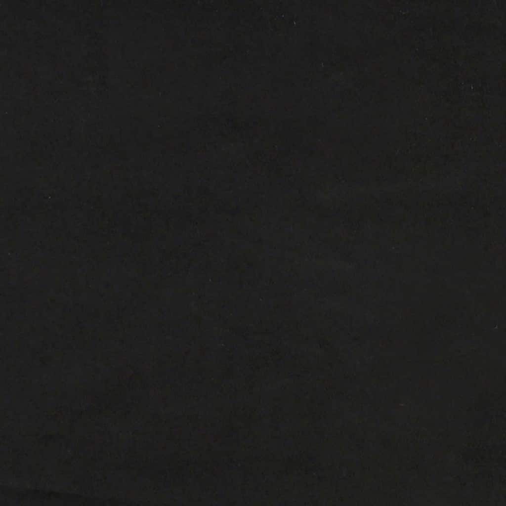 kontinentalseng med madras 160x210 cm fløjl sort