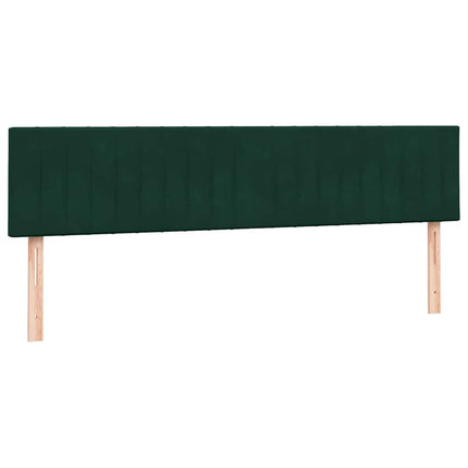 kontinentalseng med madrasser 180x220 cm fløjl mørkegrøn