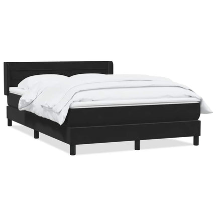 kontinentalseng med madras 160x210 cm fløjl sort