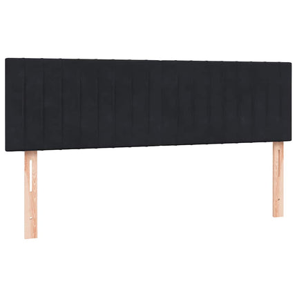 kontinentalseng med madras 160x210 cm fløjl sort