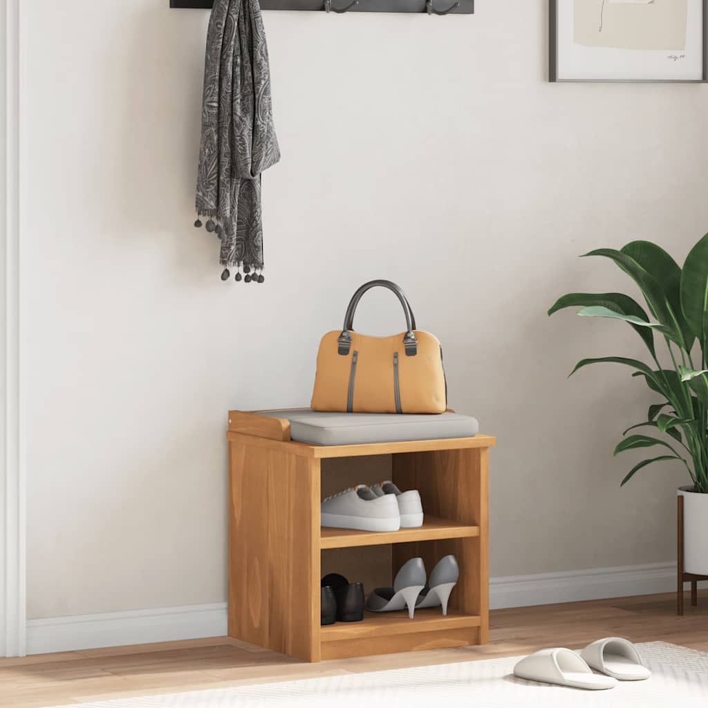 Entrébænk Sandnes 45X40X50 Cm Massivt Fyrretræ - akacie