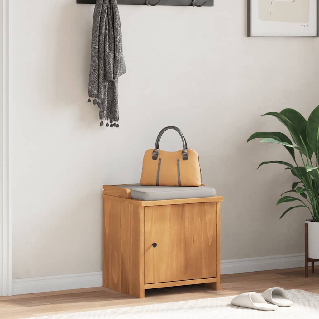 Entrébænk Sandnes 45X40X50 Cm Massivt Fyrretræ - akacie