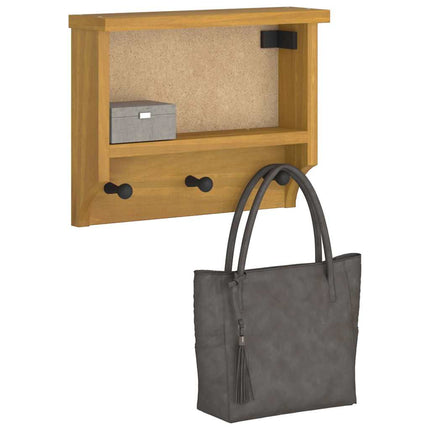 væghængt knagerække SANDNES 45x12x35 cm massivt fyrretræ