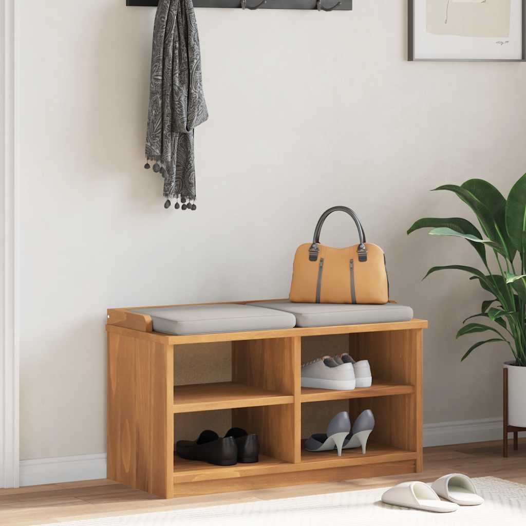 Entrébænk Sandnes 87X40X50 Cm Massivt Fyrretræ - akacie
