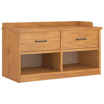 entrébænk SANDNES 87x40x50 cm massivt fyrretræ