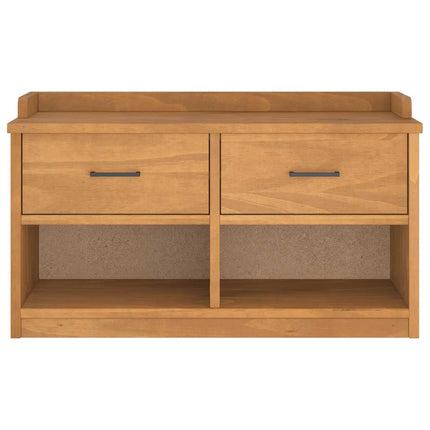 entrébænk SANDNES 87x40x50 cm massivt fyrretræ