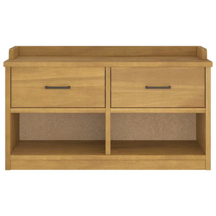 entrébænk SANDNES 87x40x50 cm massivt fyrretræ