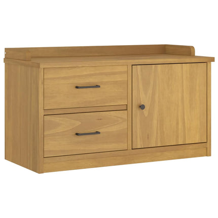 entrébænk SANDNES 87x40x50 cm massivt fyrretræ