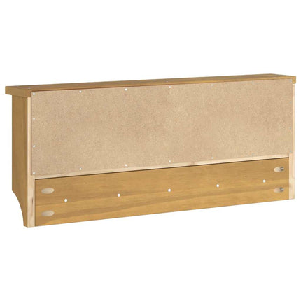 væghængt knagerække SANDNES 87x12x35 cm massivt fyrretræ