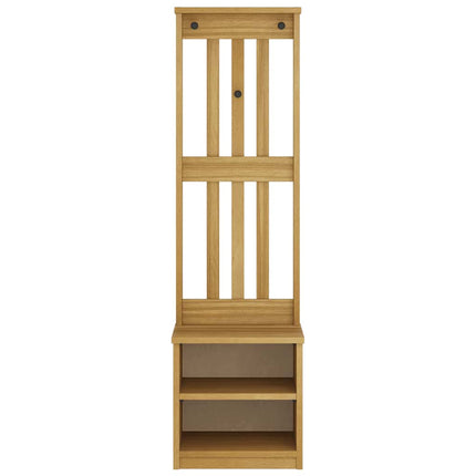 Hall træ SANDNES 45x40x159,5 cm massivt fyrretræ