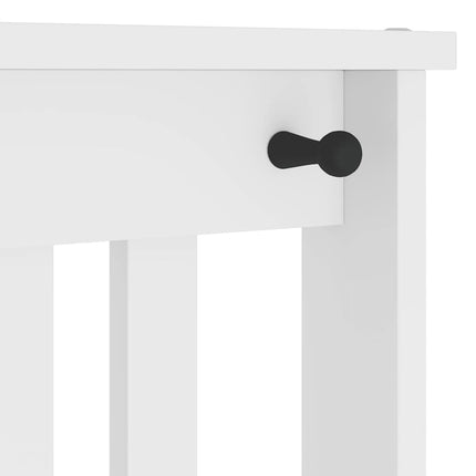 Hall træ SANDNES 45x40x159,5 cm massivt fyrretræ hvid