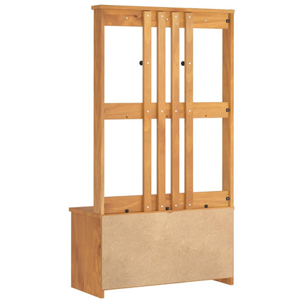 Hall træ SANDNES 87x40x159,5 cm massivt fyrretræ