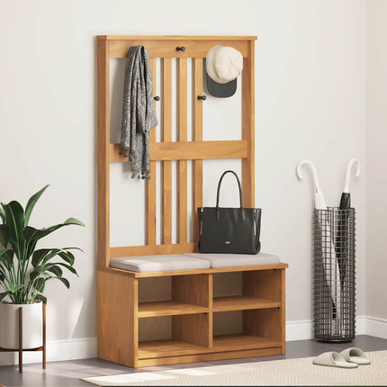 Hall træ SANDNES 87x40x159,5 cm massivt fyrretræ