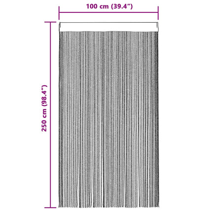 trådgardiner 2 stk. 100x250 cm gylden
