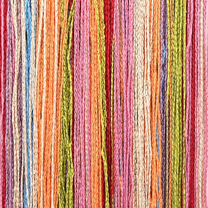 trådgardiner 2 stk. 100x250 cm flerfarvet