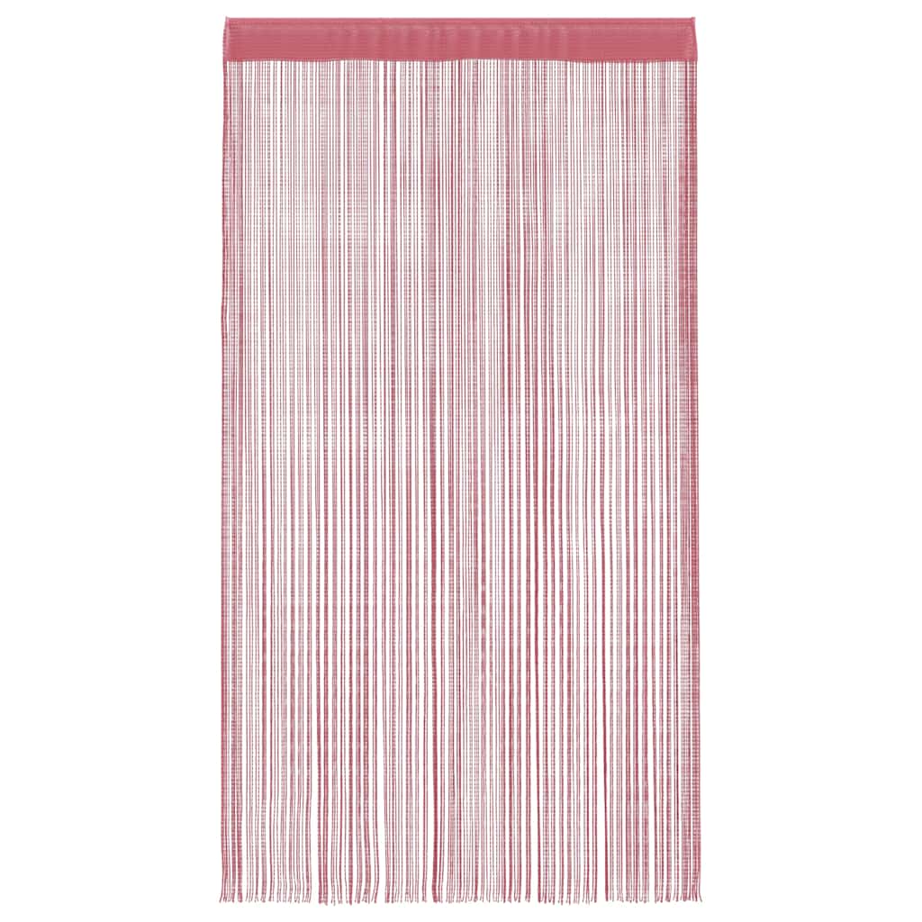 trådgardiner 2 stk. 100x250 cm lyserød