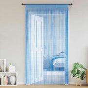 trådgardiner 2 stk. 140x250 cm lyseblå