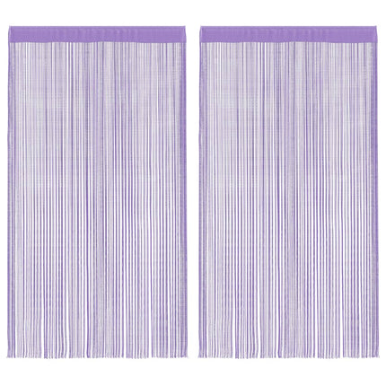 trådgardiner 2 stk. 100x250 cm lilla