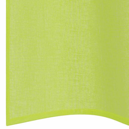 voile-gardiner med øskner 2 stk. 140x225 cm æblegrøn