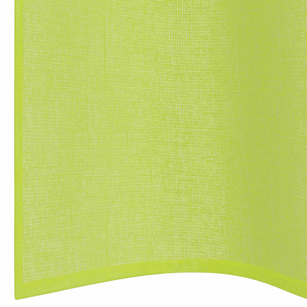 voile-gardiner med øskner 2 stk. 140x225 cm æblegrøn
