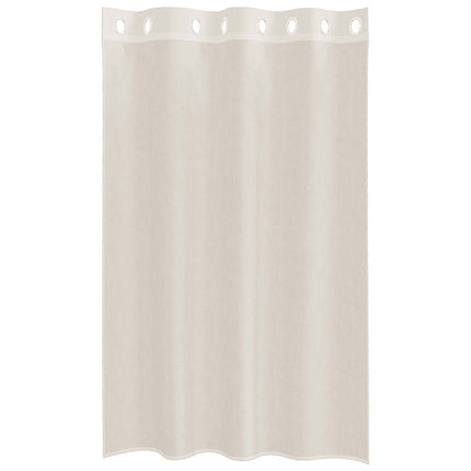 voile-gardiner med øskner 2 stk. 140x175 cm cremefarvet