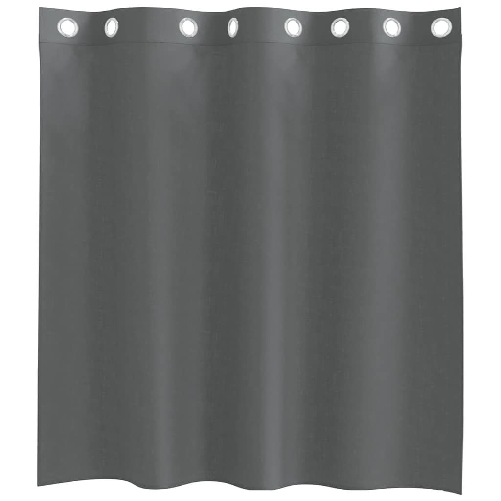 voile-gardiner med øskner 2 stk. 140x140 cm mørkegrå