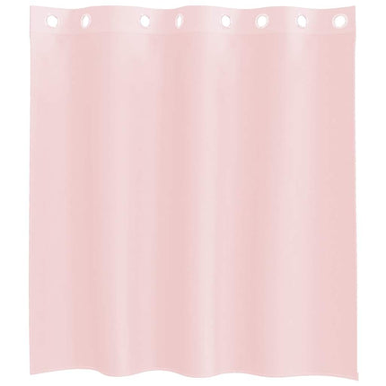 voile-gardiner med øskner 2 stk. 140x140 cm lyserød