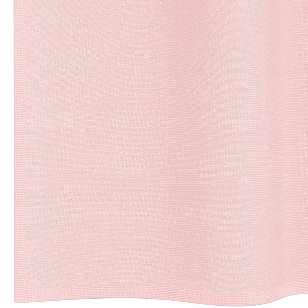 voile-gardiner med øskner 2 stk. 140x175 cm lyserød