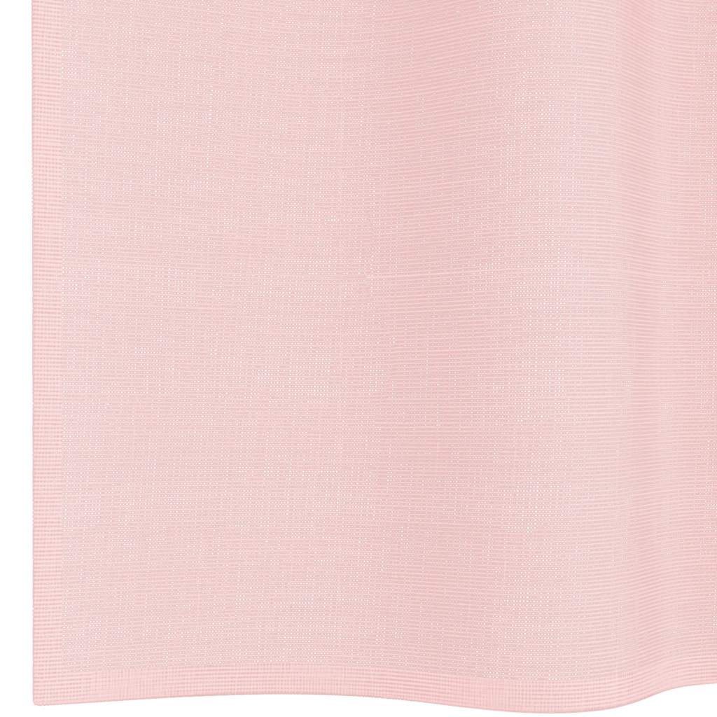 voile-gardiner med øskner 2 stk. 140x245 cm lyserød