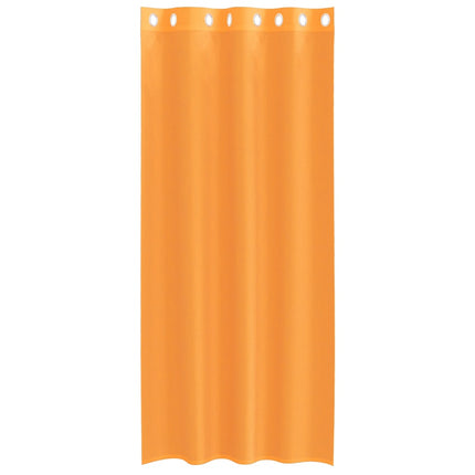 voile-gardiner med øskner 2 stk. 140x245 cm orange