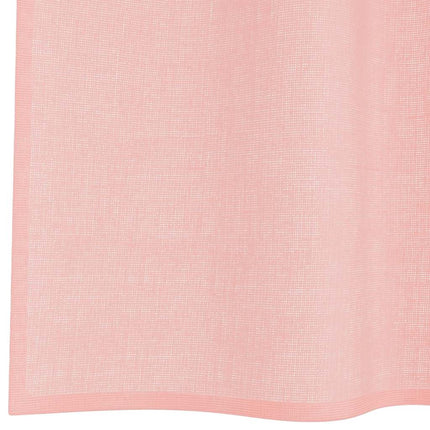 voile-gardiner med øskner 2 stk. 140x175 cm lyserød