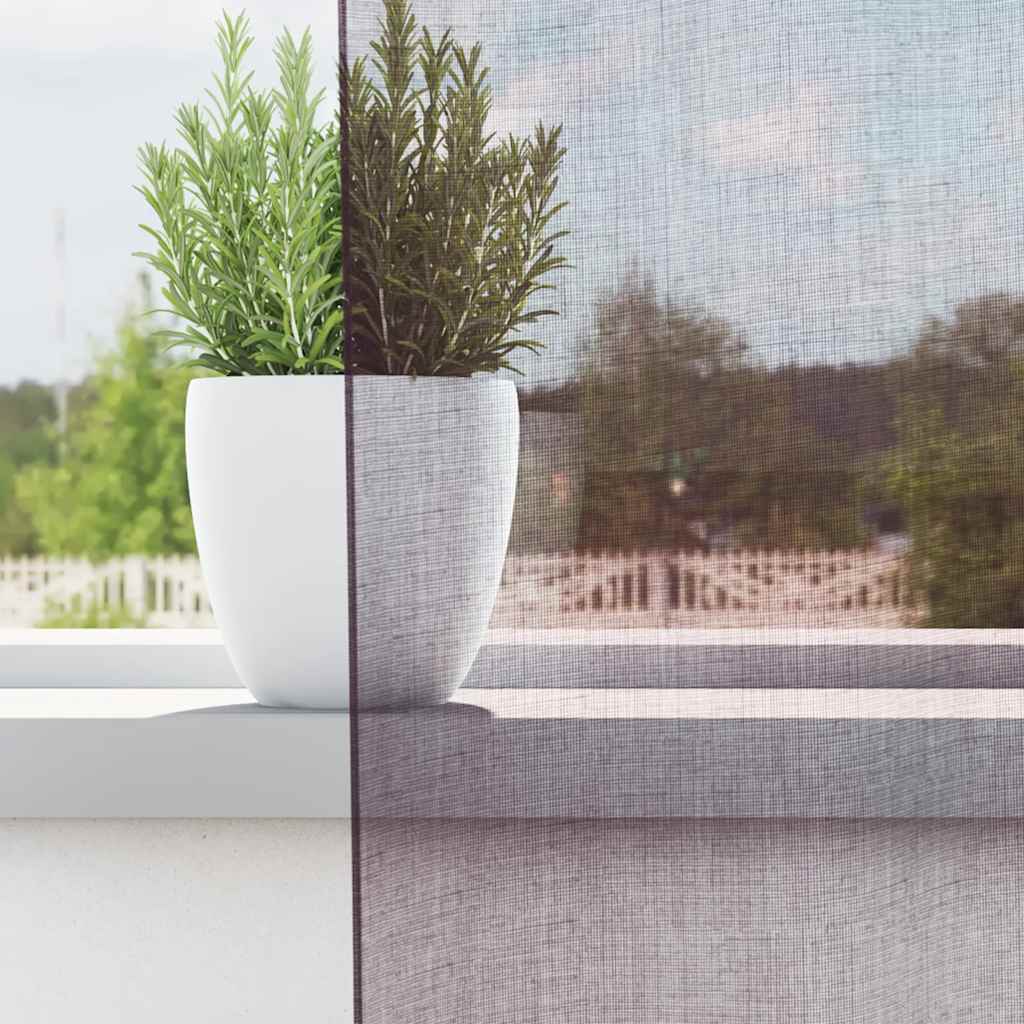 voile-gardiner med øskner 2 stk. 140x140 cm lilla