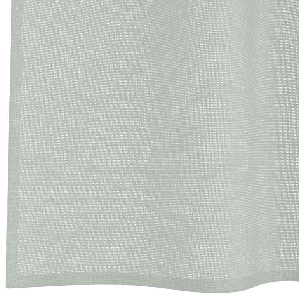 voile-gardiner med øskner 2 stk. 140x225 cm lysegrå