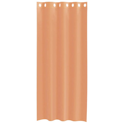 voile-gardiner med øskner 2 stk. terrakotta