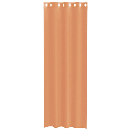voile-gardiner med øskner 2 stk. terrakotta
