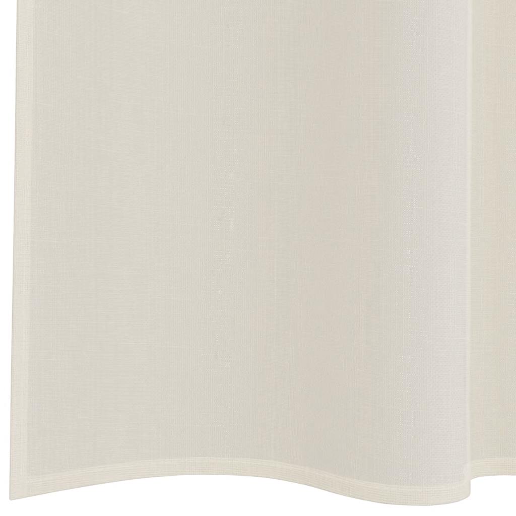 voile-gardiner med stanglommer 2 stk. cremefarvet
