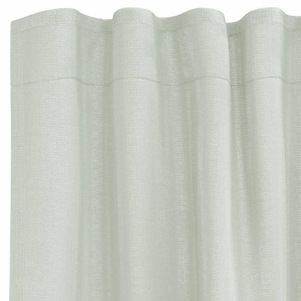 voile-gardiner med stanglommer 2 stk. lysegrå