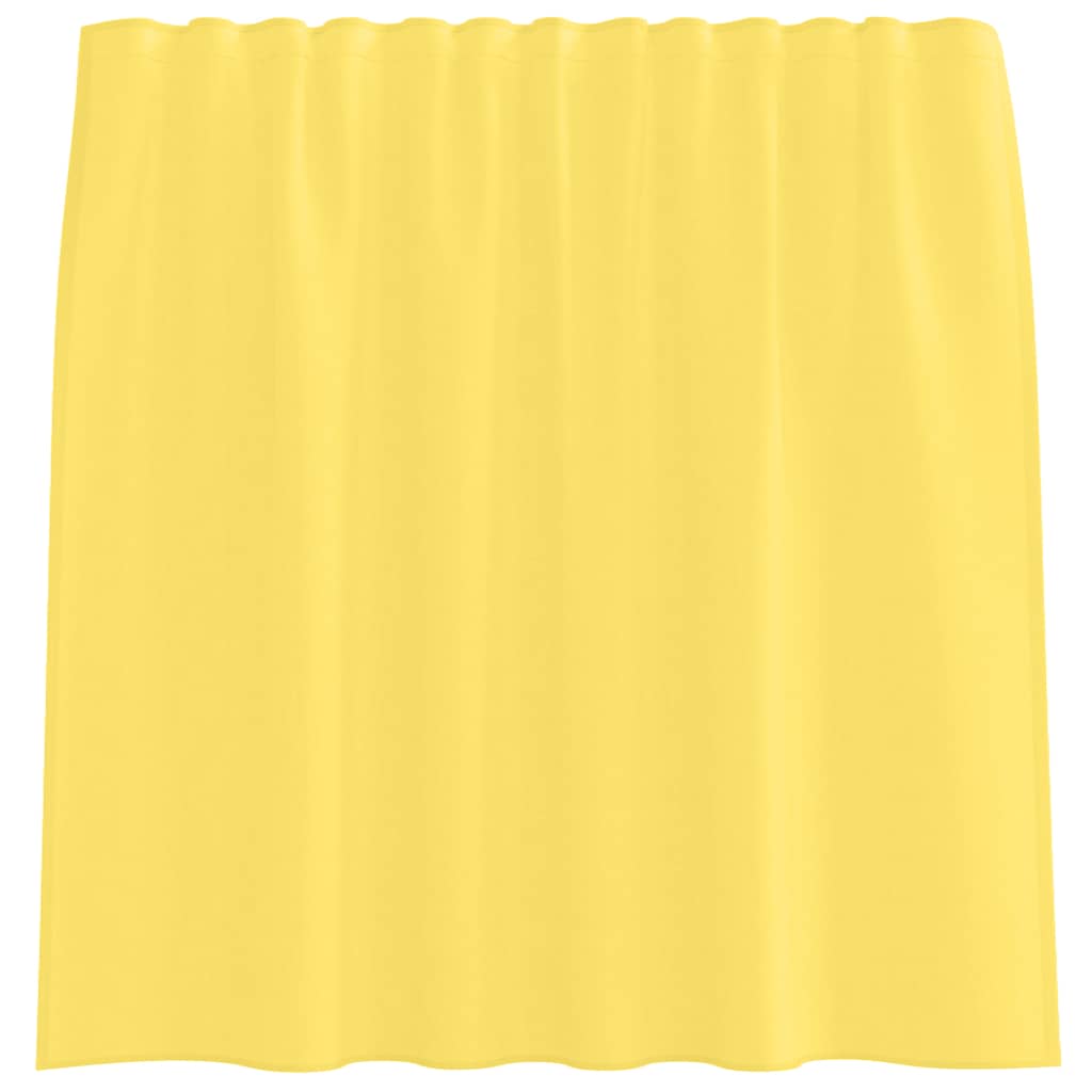 voile-gardiner med stanglommer 2 stk gul
