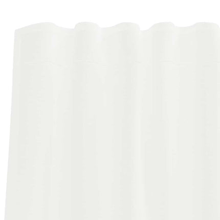 voile-gardiner med stanglommer 2 stk hvid
